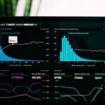 Water Monitoring - graphs of performance analytics on a laptop screen