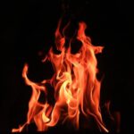 Fire Detection - red fire digital wallpaper